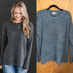 The Pulse Boutique Sweater Grey Gray Pullover
